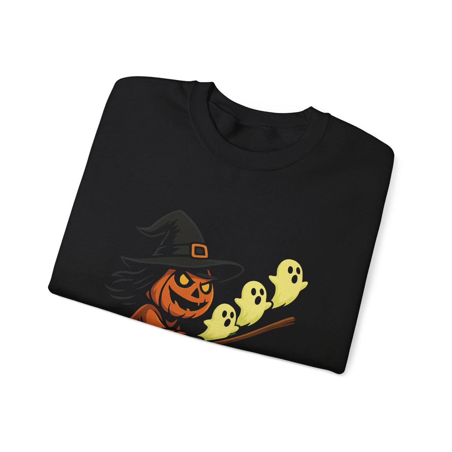 Halloween Pumpkin Ghosts Crewneck Sweatshirt, Halloween Apparel, Cozy Sweatshirt, Unisex Halloween Clothing, Fall Fashion