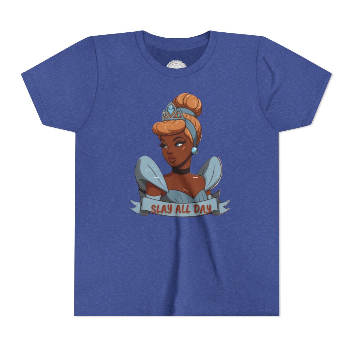 "Slay All Day" Black Princess Cinderella Tee