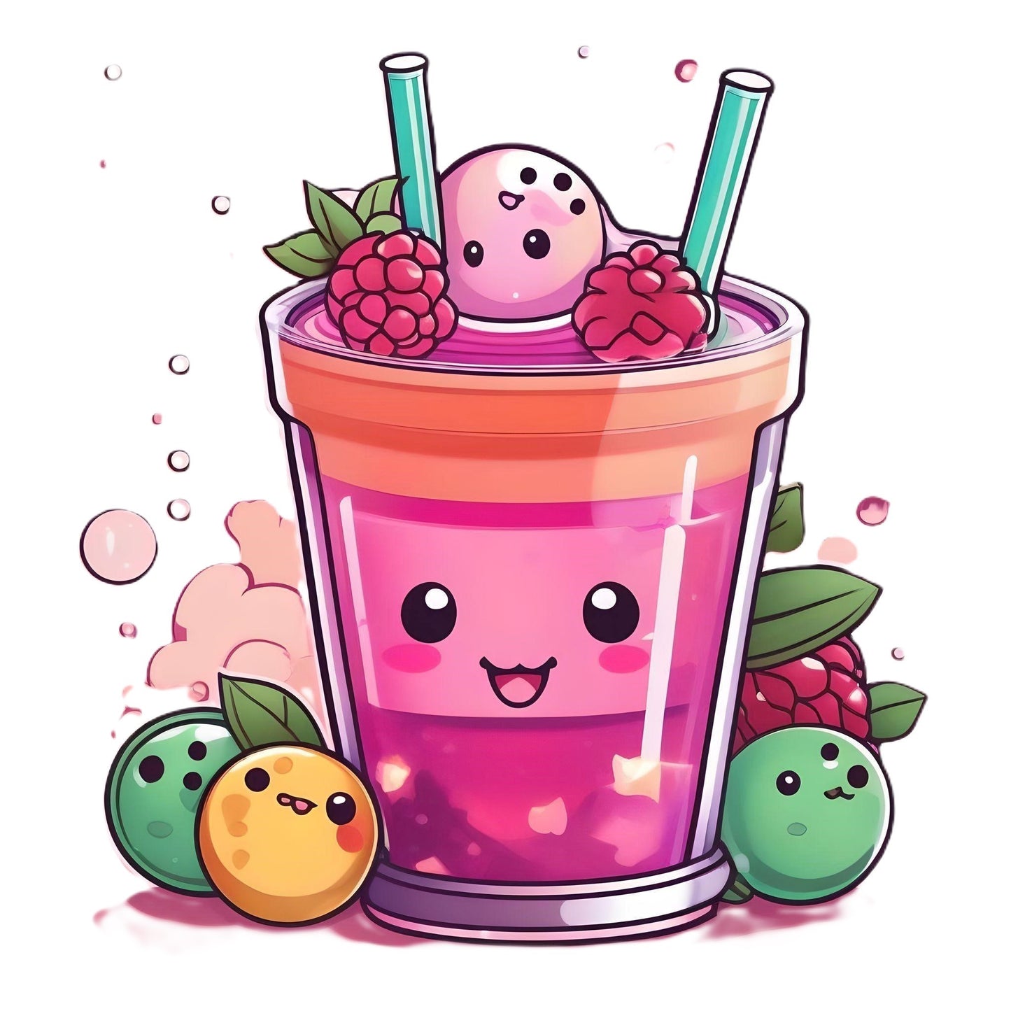 Boba Drink Refresher Kids Heavy Cotton™ Tee