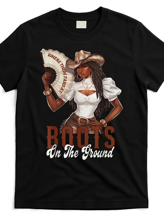 Where Them Fans At - Boots on the Ground T-Shirt