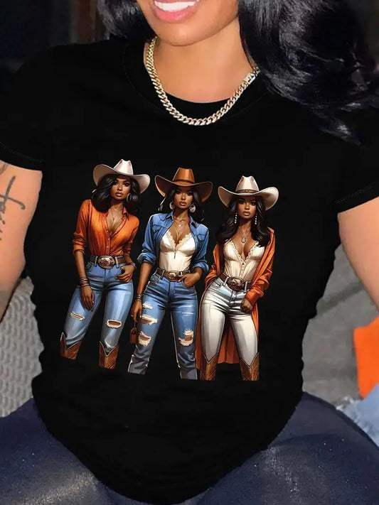Cowgirl Cutie Graphic Tee – Boots on the Ground Edition
